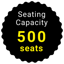 Seating Capacity 500 seats