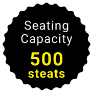 Seating Capacity 500 seats