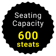 Seating Capacity 600 seats